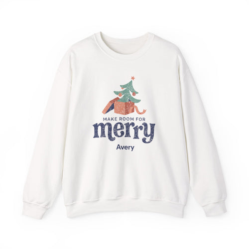 Make Room for Merry | Personalized Christmas Crewneck