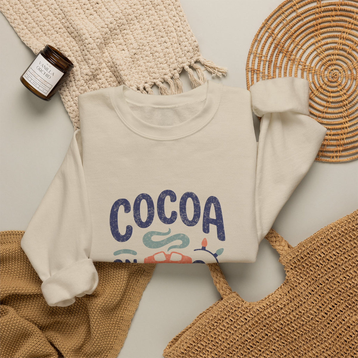 Cocoa on Repeat | Christmas Crewneck | Design Only