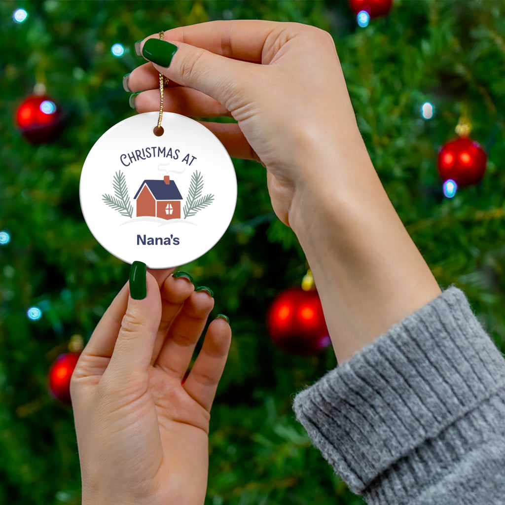 Christmas at Yours | Personalized Ceramic Ornament