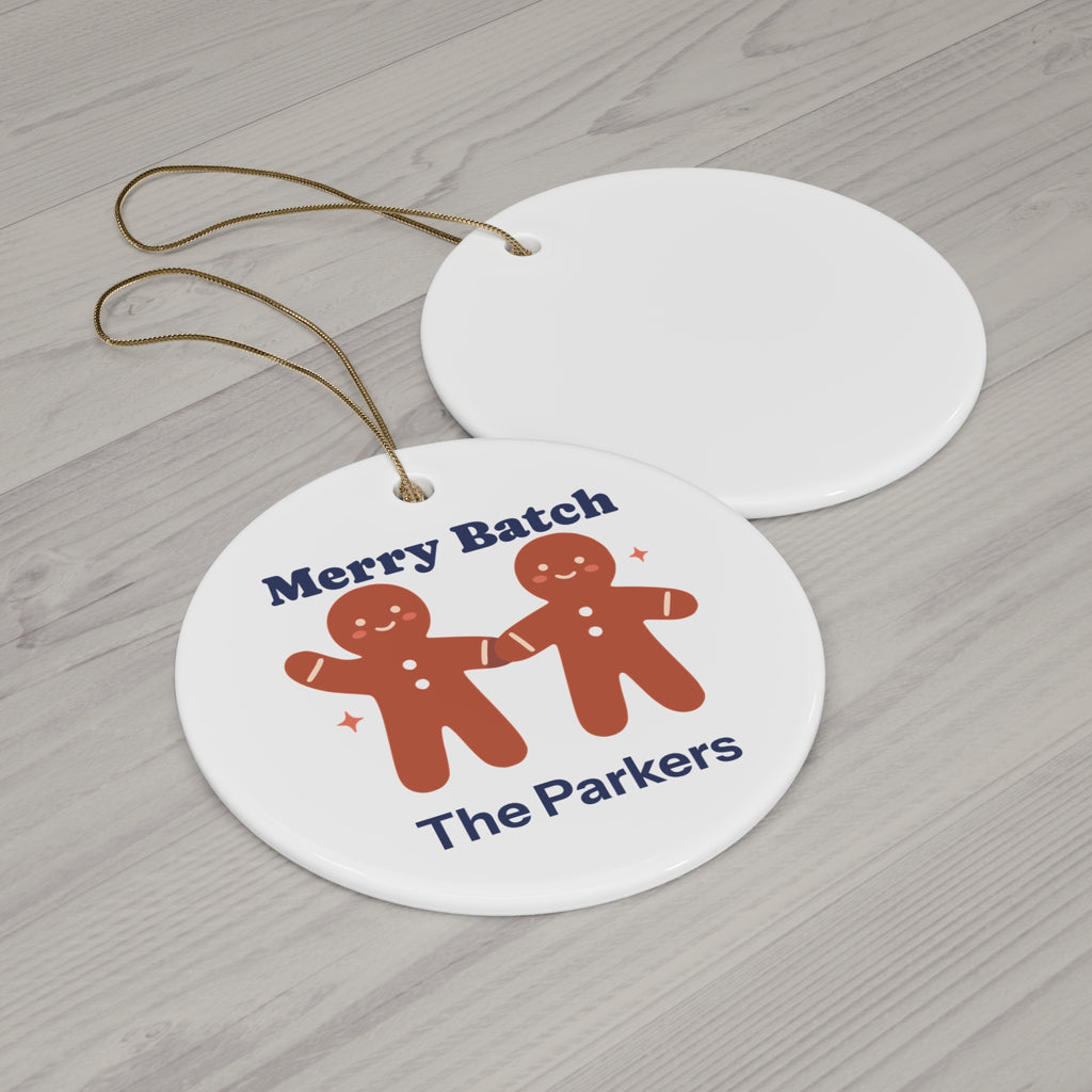 The Merry Batch | Personalized Ceramic Ornament
