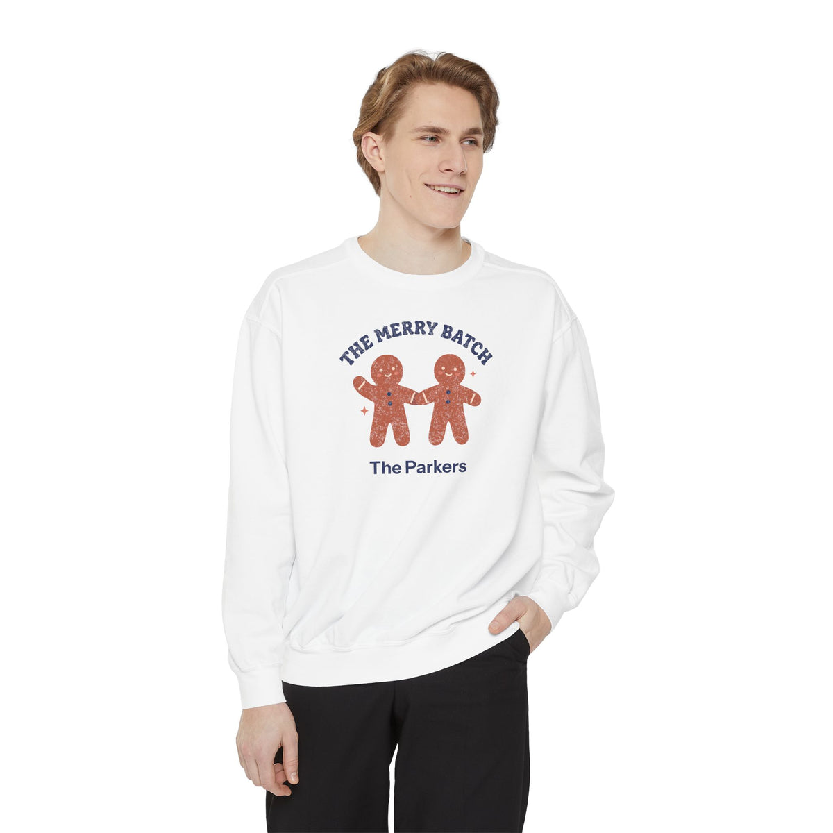 The Merry Batch | Personalized Garment-Dyed Crewneck