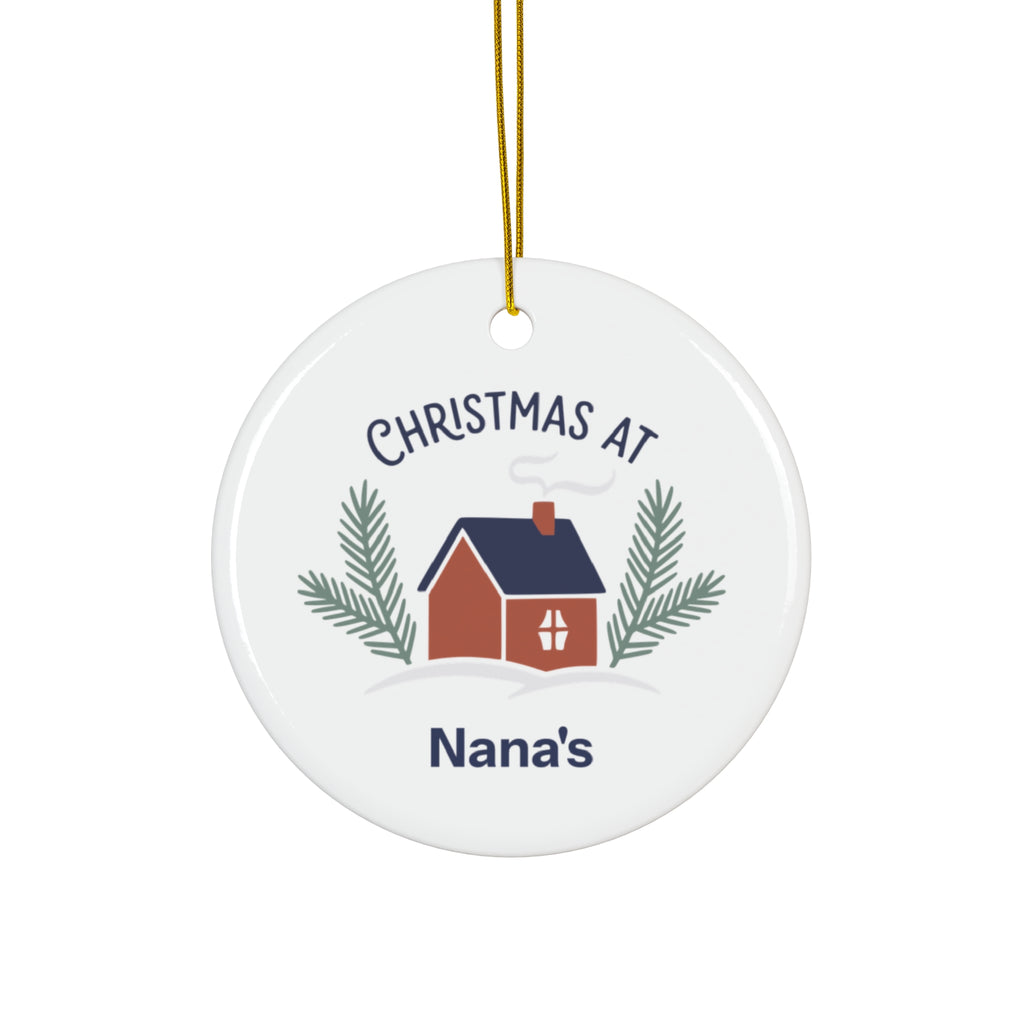 Christmas at Yours | Personalized Ceramic Ornament