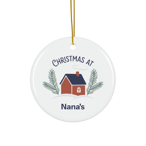 Christmas at Yours | Personalized Ceramic Ornament